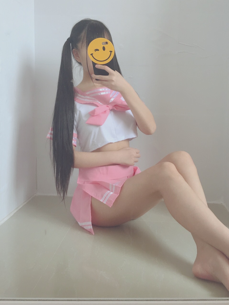萌百醬--JK學生制服(粉)