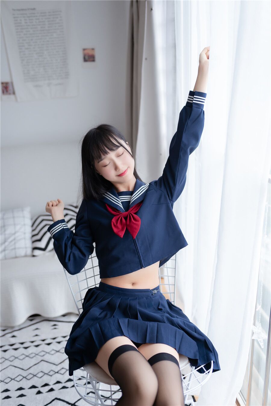 水手裝黑絲小姐姐寫真
