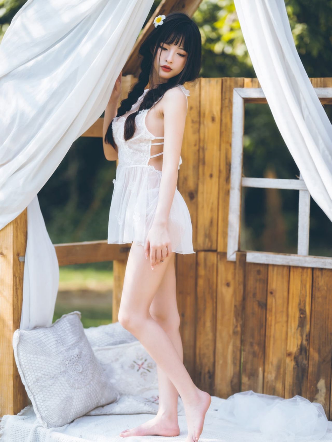 白裙清純小姐姐農莊寫真