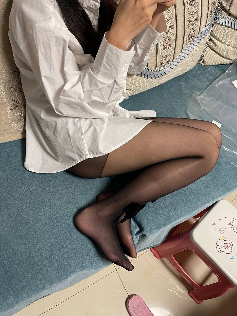 [絲襪女友]得妻如此，夫復(fù)何求