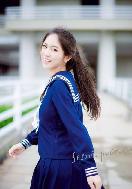 清純學生裝美女意境唯美寫真