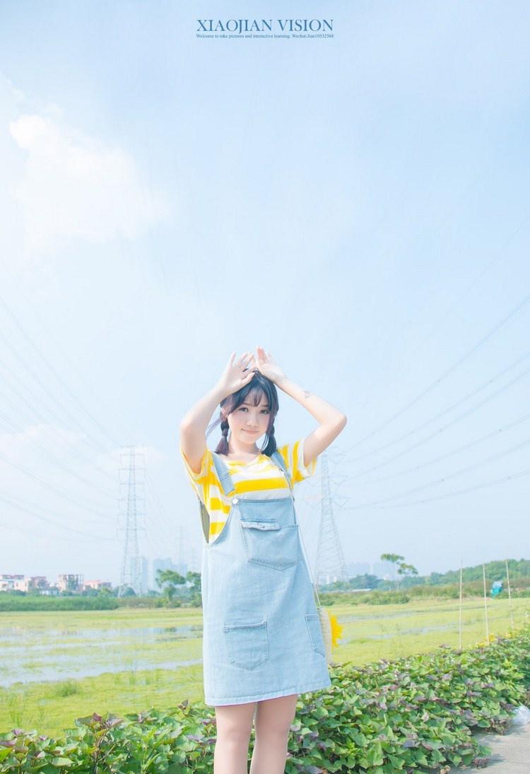 清純天然美女戶外一日游隨拍寫真圖片