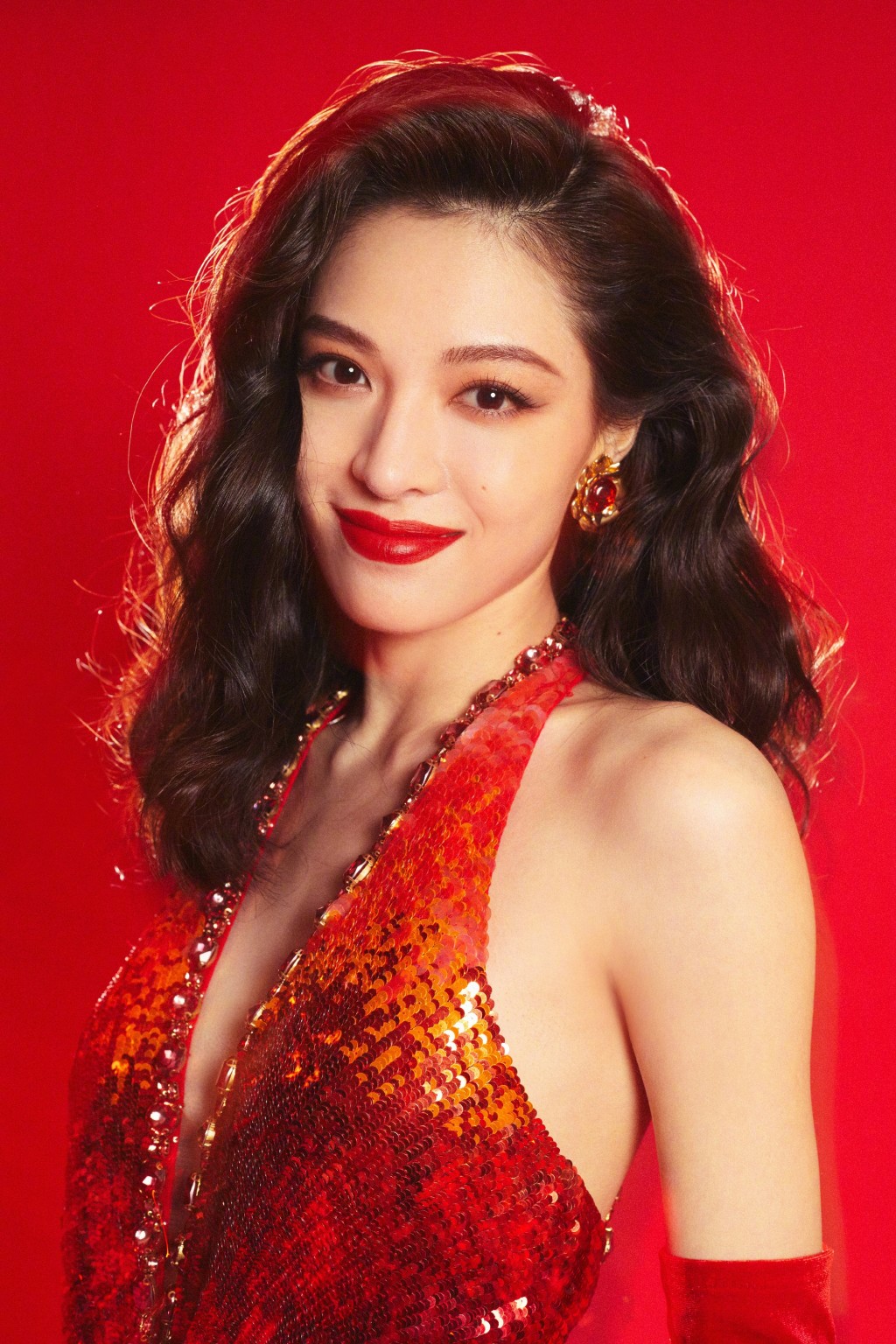 鐘楚曦明艷復古風美麗風情寫真圖片