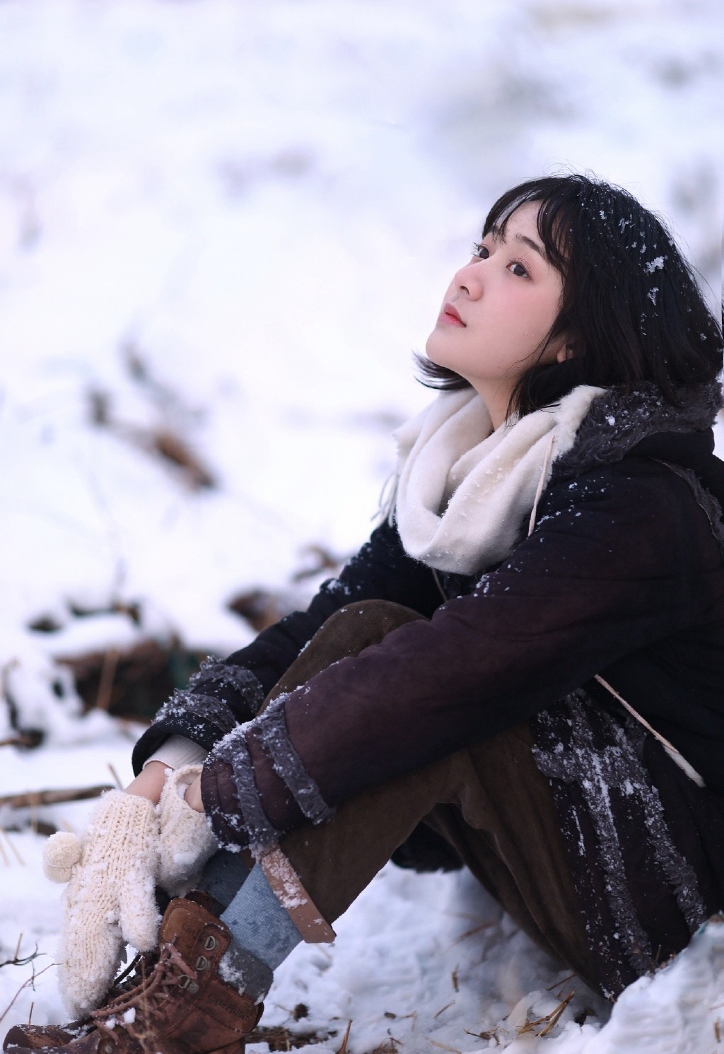 凌美仕清秀雪景純美寫真圖片