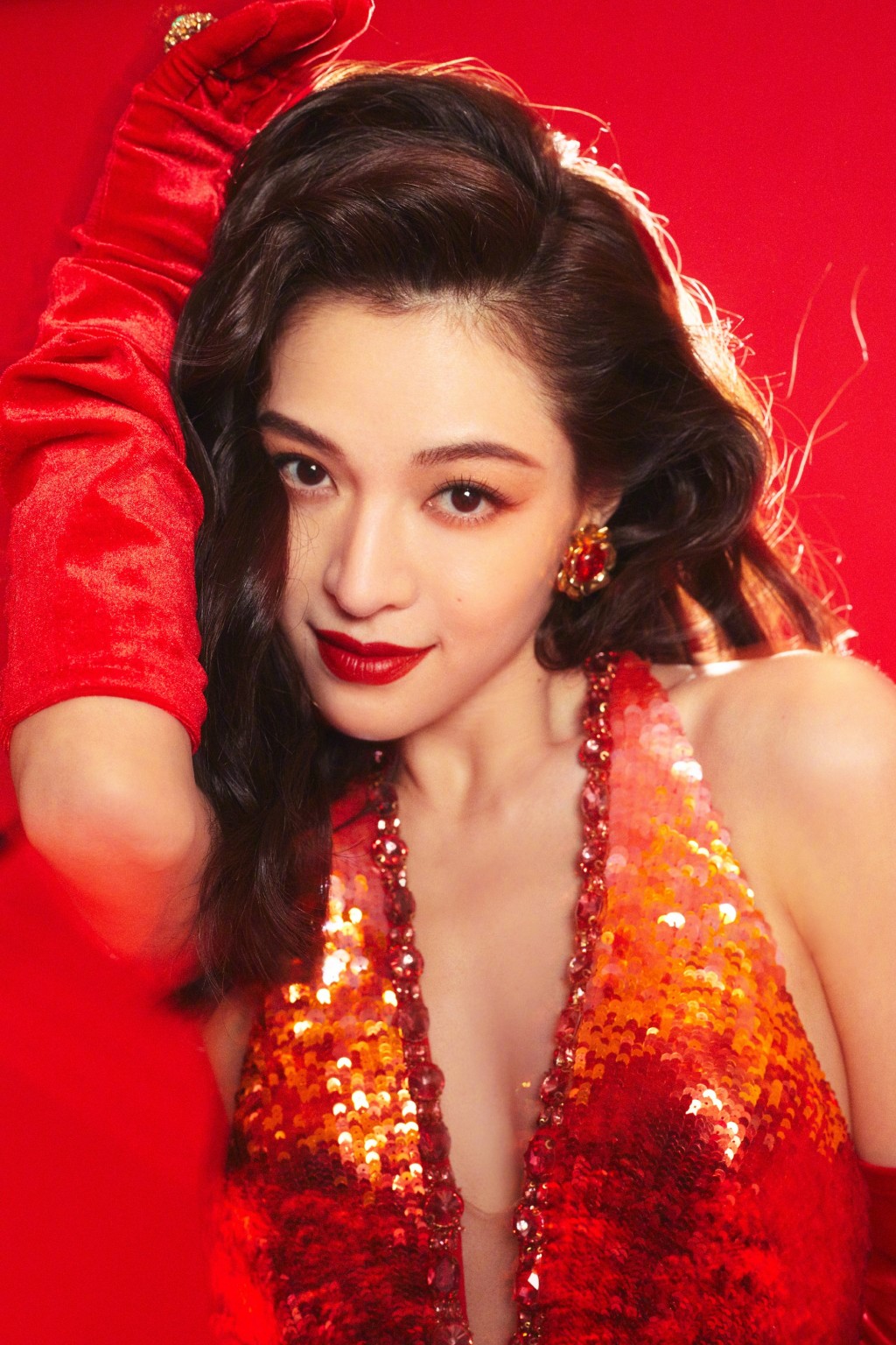 鐘楚曦明艷復古風美麗風情寫真圖片