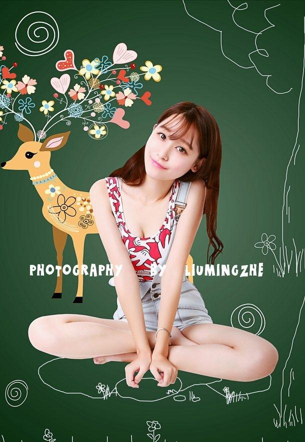 清純學(xué)生妹小清新美女圖片寫真