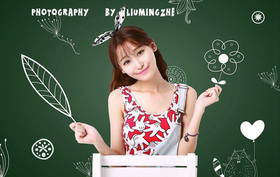 清純學(xué)生妹小清新美女圖片寫真