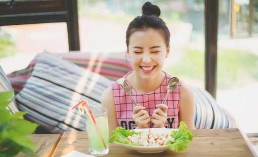 時尚可愛清新小女生與美食寫真圖片