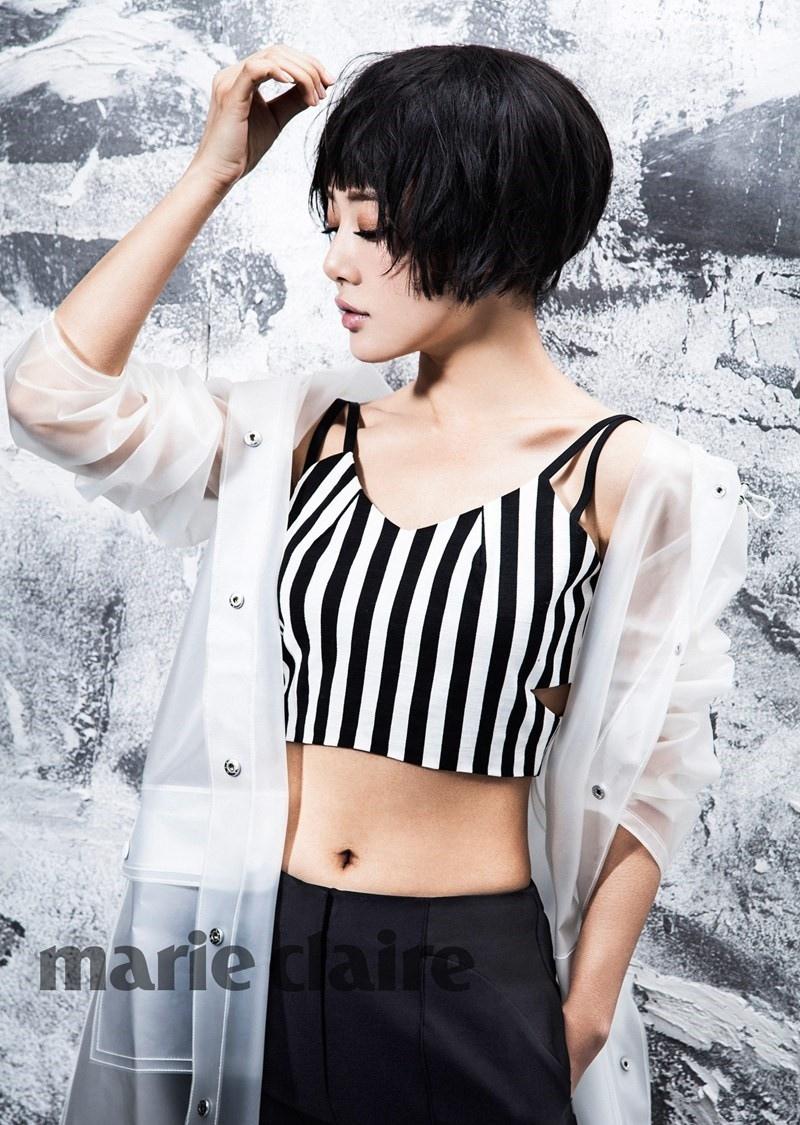 美女鄧家佳短發(fā)中性風(fēng)格大片寫真