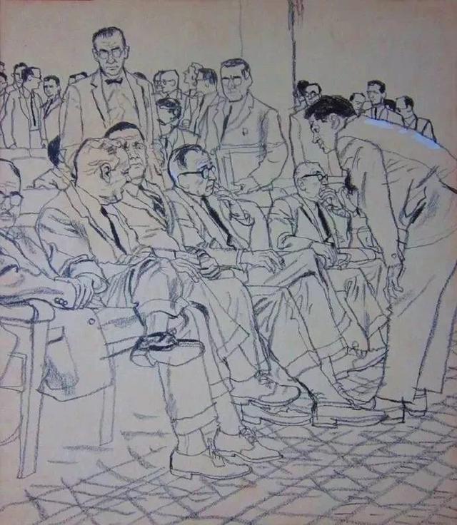 看這些速寫(xiě)作品，他是一位真正的線條繪畫(huà)大師