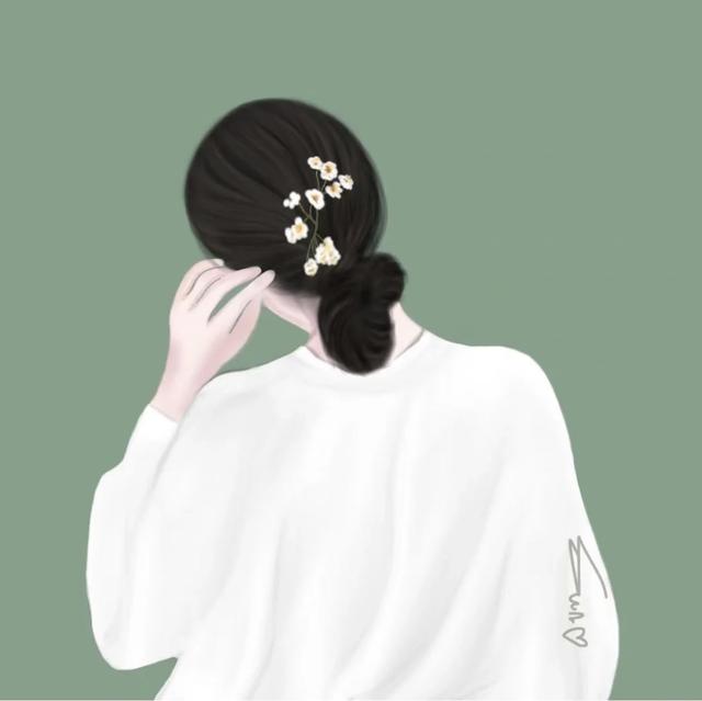 「頭像」手繪氣質女生背影，你喜歡哪一個