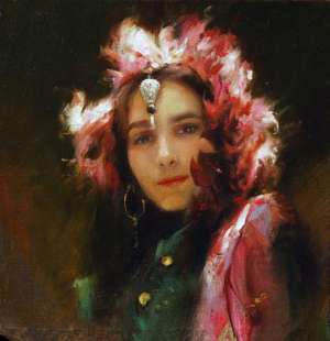歐美美女圖(美國畫家格倫·哈林頓的油畫美女，夠美的)