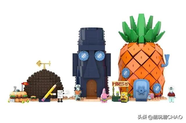 又一情懷MOC！樂(lè)高IDEAS作品《海綿寶寶—比基尼海灘》獲萬(wàn)票支持