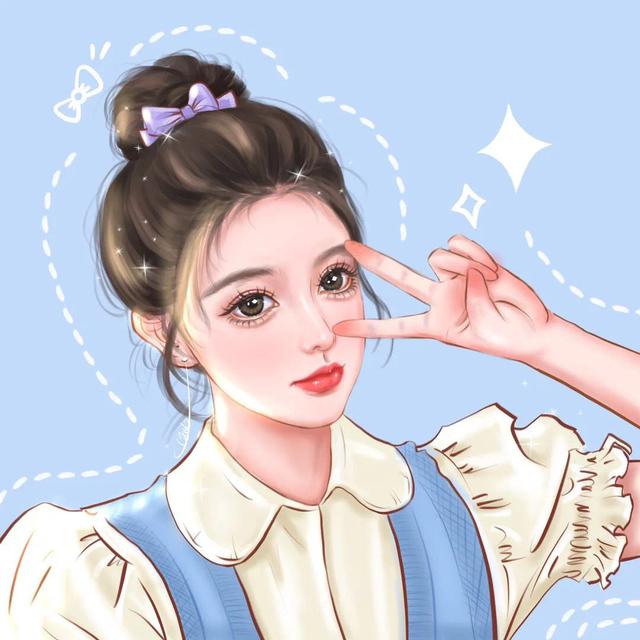 超級美麗可愛的女生頭像、閨蜜頭像