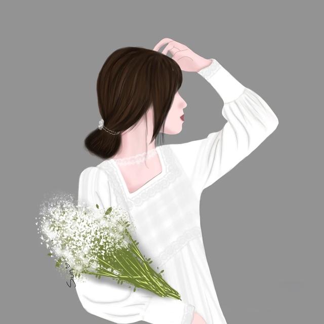 「頭像」手繪氣質女生背影，你喜歡哪一個