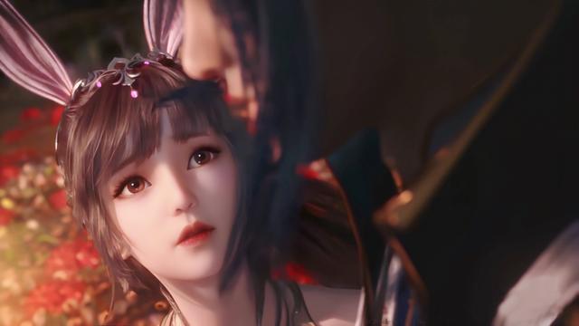 小舞仰頭45度樣子絕美,鼻子粉嫩紅唇誘人,眼睛里全是唐三