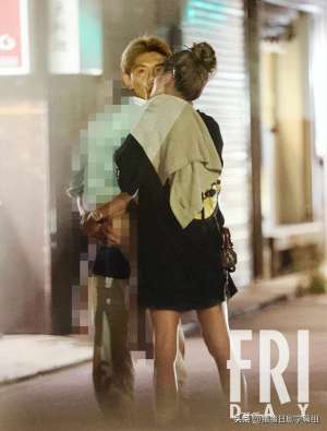 美女舌吻(模特西山茉希與格斗明星甜蜜交往，街頭熱吻)