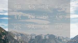 形容女孩子的詞語(流云若雨的女孩名，送給快要出生的寶寶)