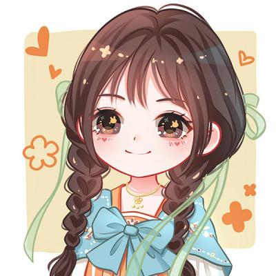 超可愛的卡通動(dòng)漫女生頭像、閨蜜頭像