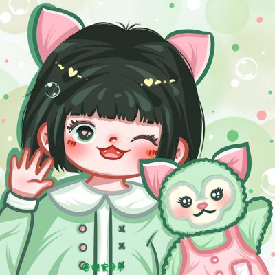 超可愛的卡通動(dòng)漫女生頭像、閨蜜頭像