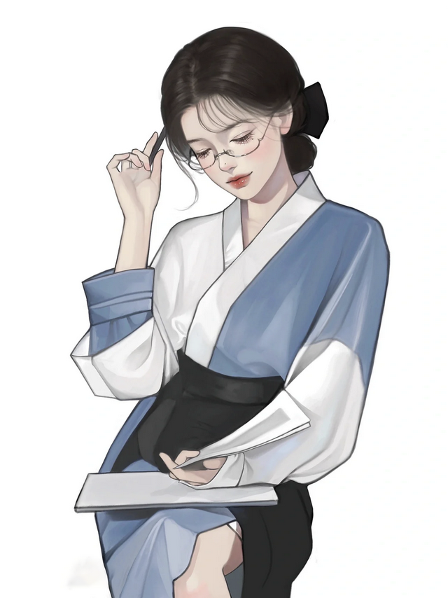 仙氣飄飄的手繪女生頭像，太美啦