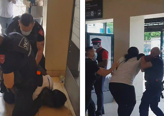 又一起！法國(guó)警衛(wèi)暴力執(zhí)法，將7月身孕黑人女子按倒在地哀嚎不斷