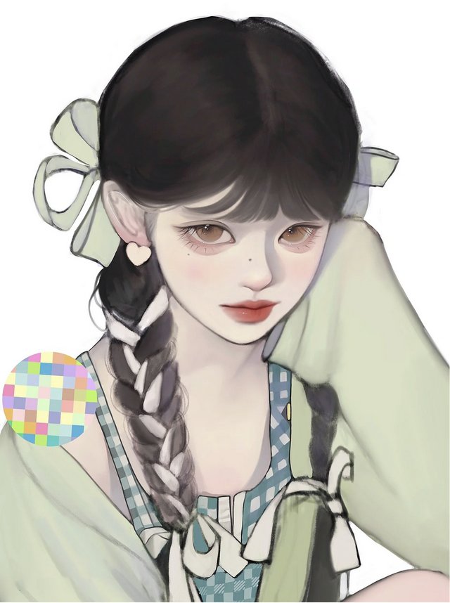 仙氣飄飄的手繪女生頭像，太美啦