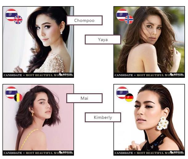 外媒:全球100位最美女性,泰星Araya、aya、Mai、Kimberly等上榜