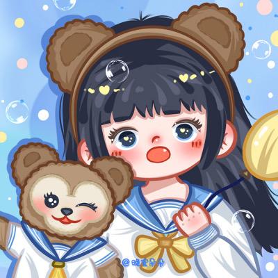 超可愛的卡通動(dòng)漫女生頭像、閨蜜頭像