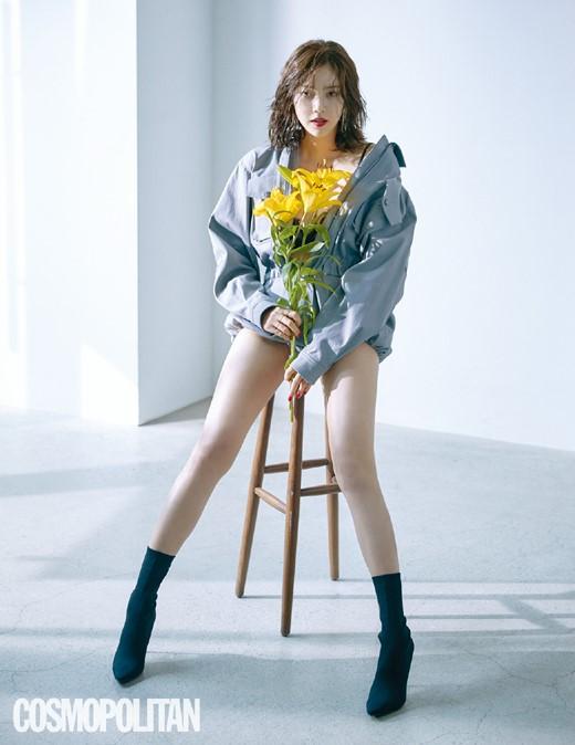 韓國(guó)女藝人 孫譚菲拍雜志寫(xiě)真秀性感身材