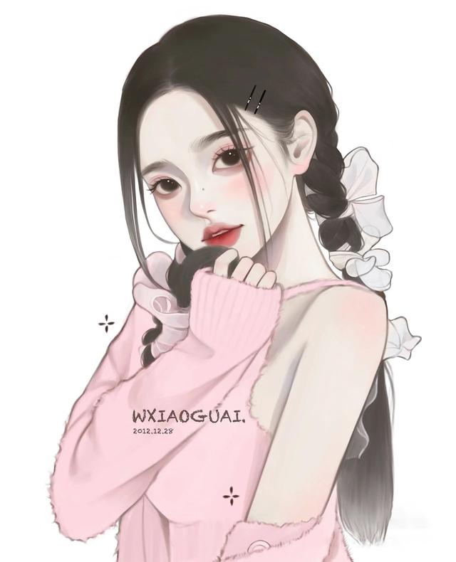 仙氣飄飄的手繪女生頭像，太美啦