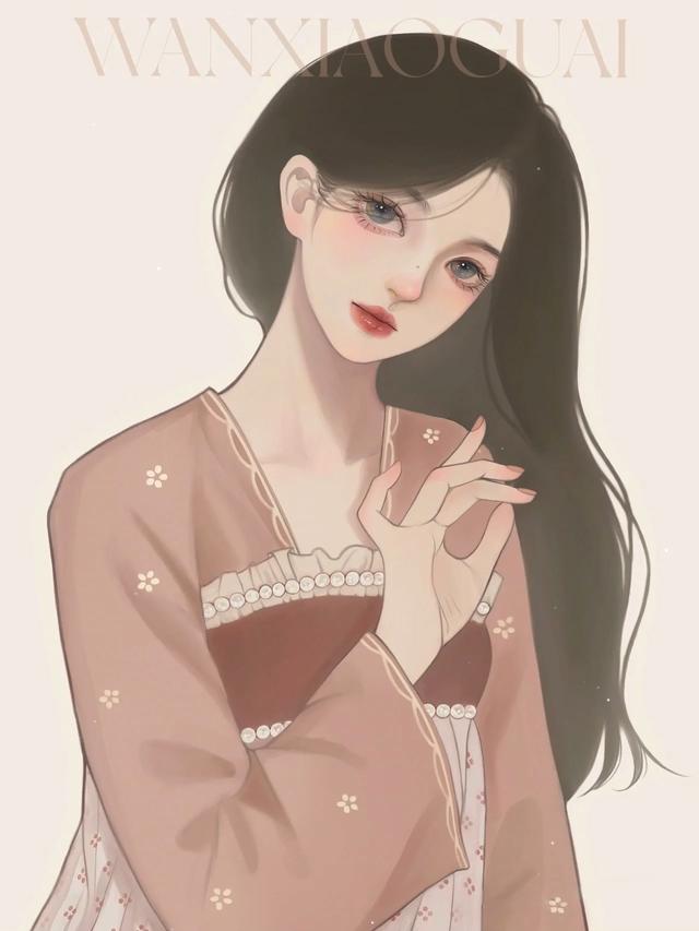 仙氣飄飄的手繪女生頭像，太美啦