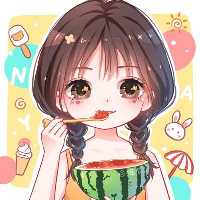 超可愛的卡通動(dòng)漫女生頭像、閨蜜頭像