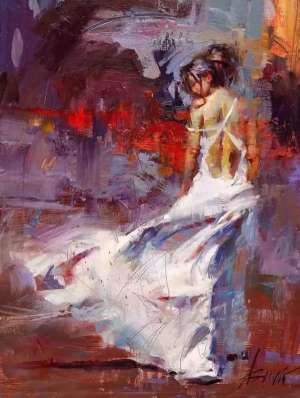 歐美少女人體藝術(美國藝術家的人體油畫作品，朦朧的性感)