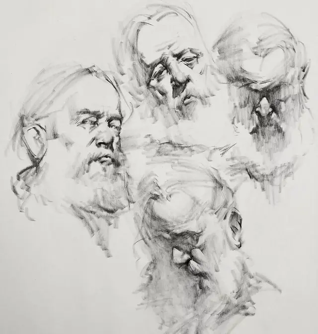 雖然是人體藝術，但是你們看美國藝術家的作品，總該只能學技術了