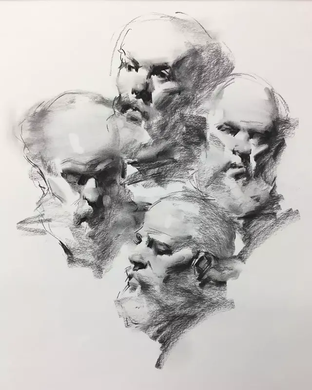 雖然是人體藝術，但是你們看美國藝術家的作品，總該只能學技術了
