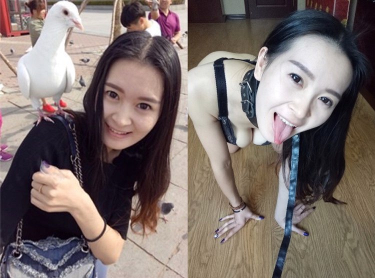 女神反差對比淫蕩的另一面
