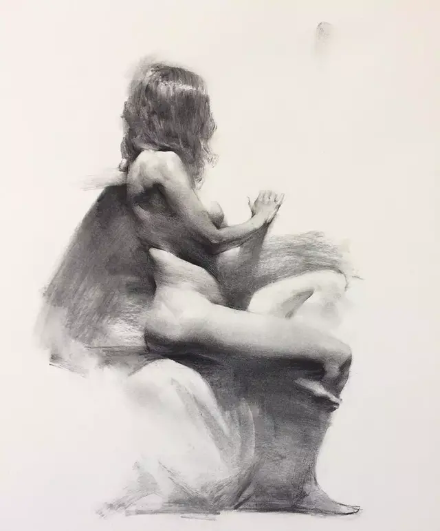 雖然是人體藝術，但是你們看美國藝術家的作品，總該只能學技術了