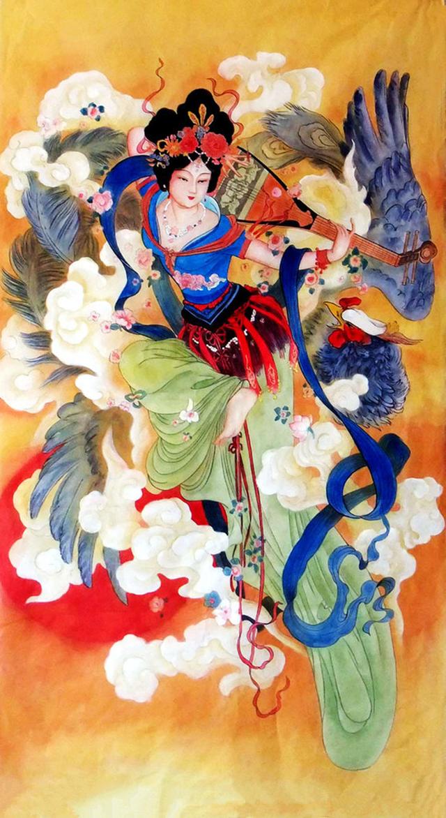 古典美女（嫦娥）美術(shù)素材資料