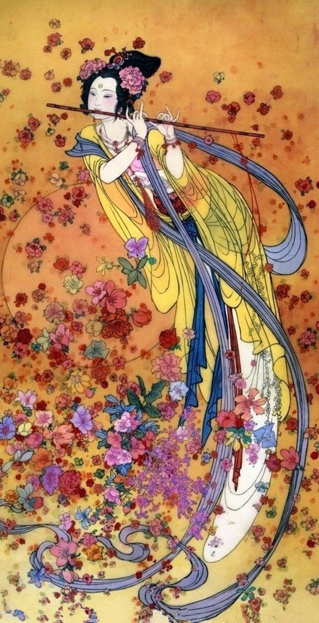 古典美女（嫦娥）美術(shù)素材資料
