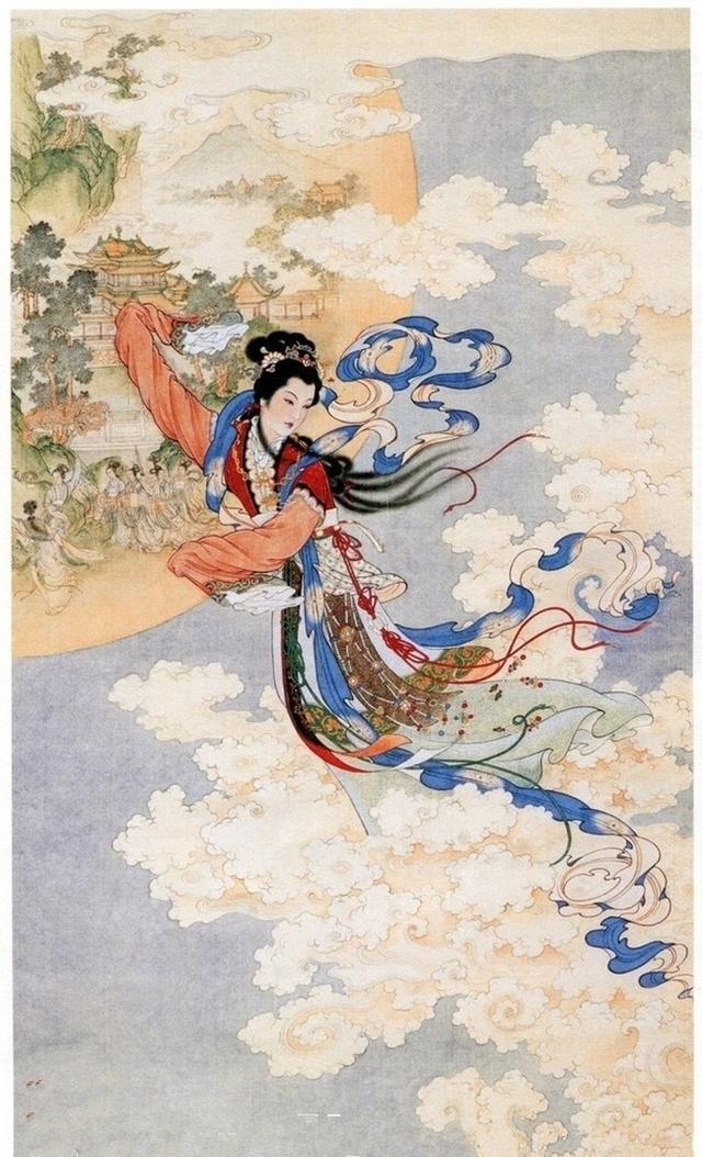 古典美女（嫦娥）美術(shù)素材資料
