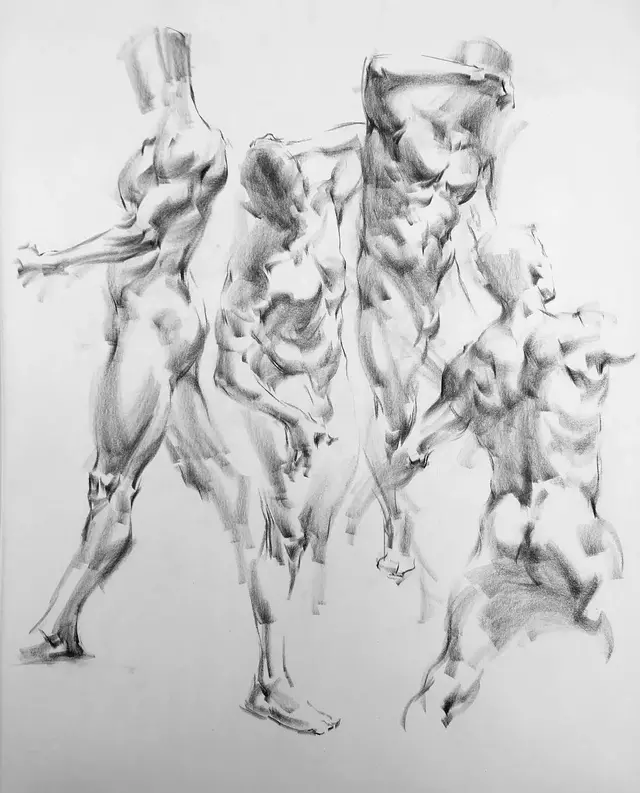 雖然是人體藝術，但是你們看美國藝術家的作品，總該只能學技術了