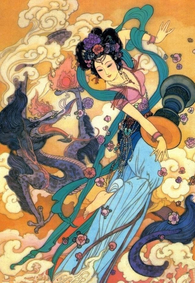 古典美女（嫦娥）美術(shù)素材資料