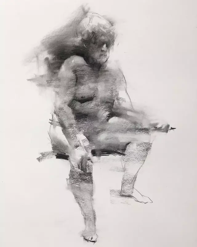 雖然是人體藝術，但是你們看美國藝術家的作品，總該只能學技術了