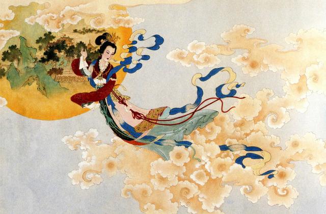 古典美女（嫦娥）美術(shù)素材資料