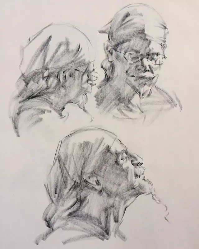 雖然是人體藝術，但是你們看美國藝術家的作品，總該只能學技術了