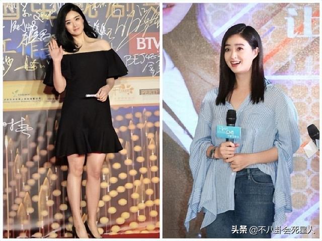 看臉90斤,看腿150斤,這7位女星小臉配粗腿,身材太不協調