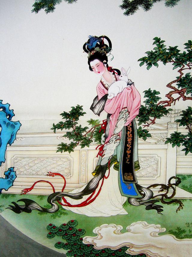 古典美女（嫦娥）美術(shù)素材資料