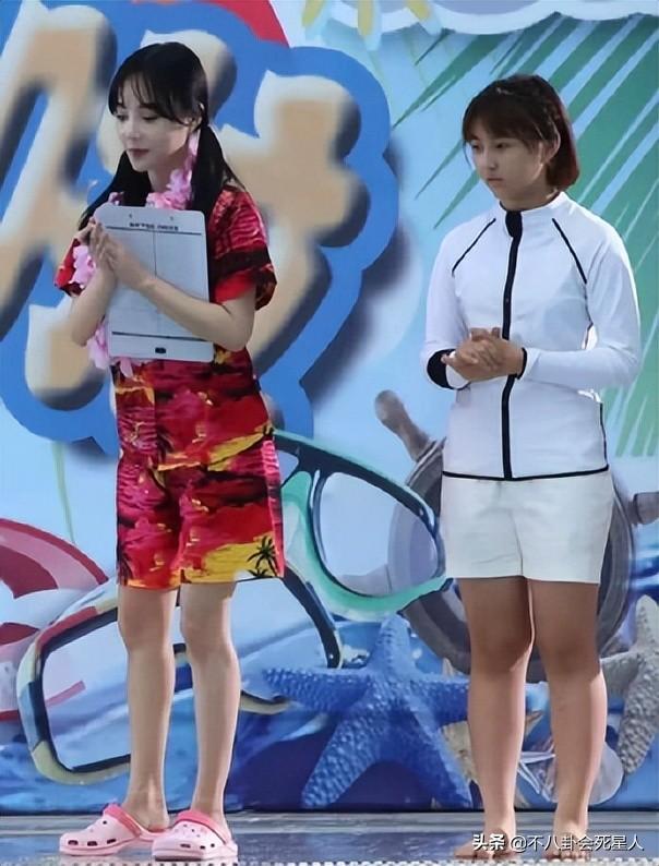 看臉90斤,看腿150斤,這7位女星小臉配粗腿,身材太不協調