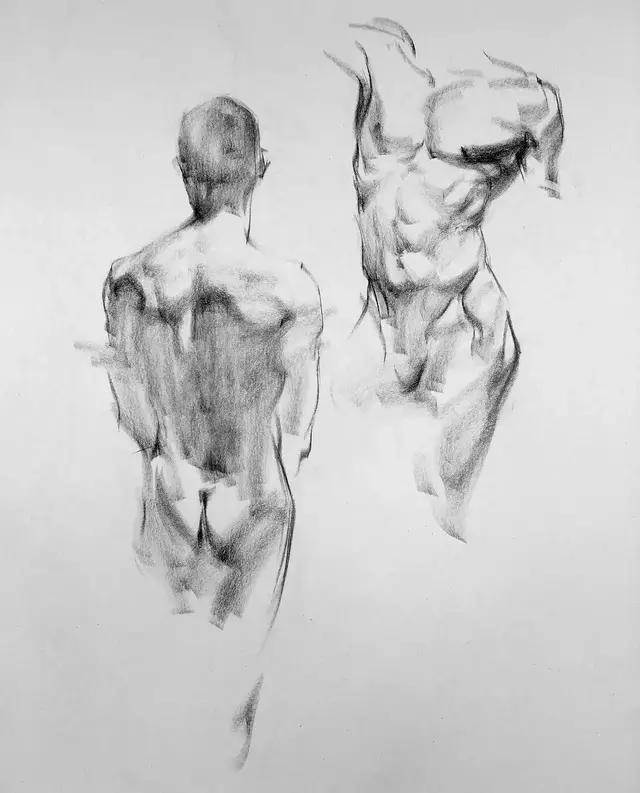 雖然是人體藝術，但是你們看美國藝術家的作品，總該只能學技術了